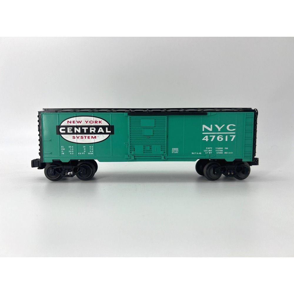 LIONEL NEW YORK CENTRAL BOX CAR #47617 O Scale gauge green model freight NYC USA